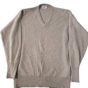 NWT Vintage 60s Alan Paine Cashmere Sweater Made In England Knit Size 44 Oxford